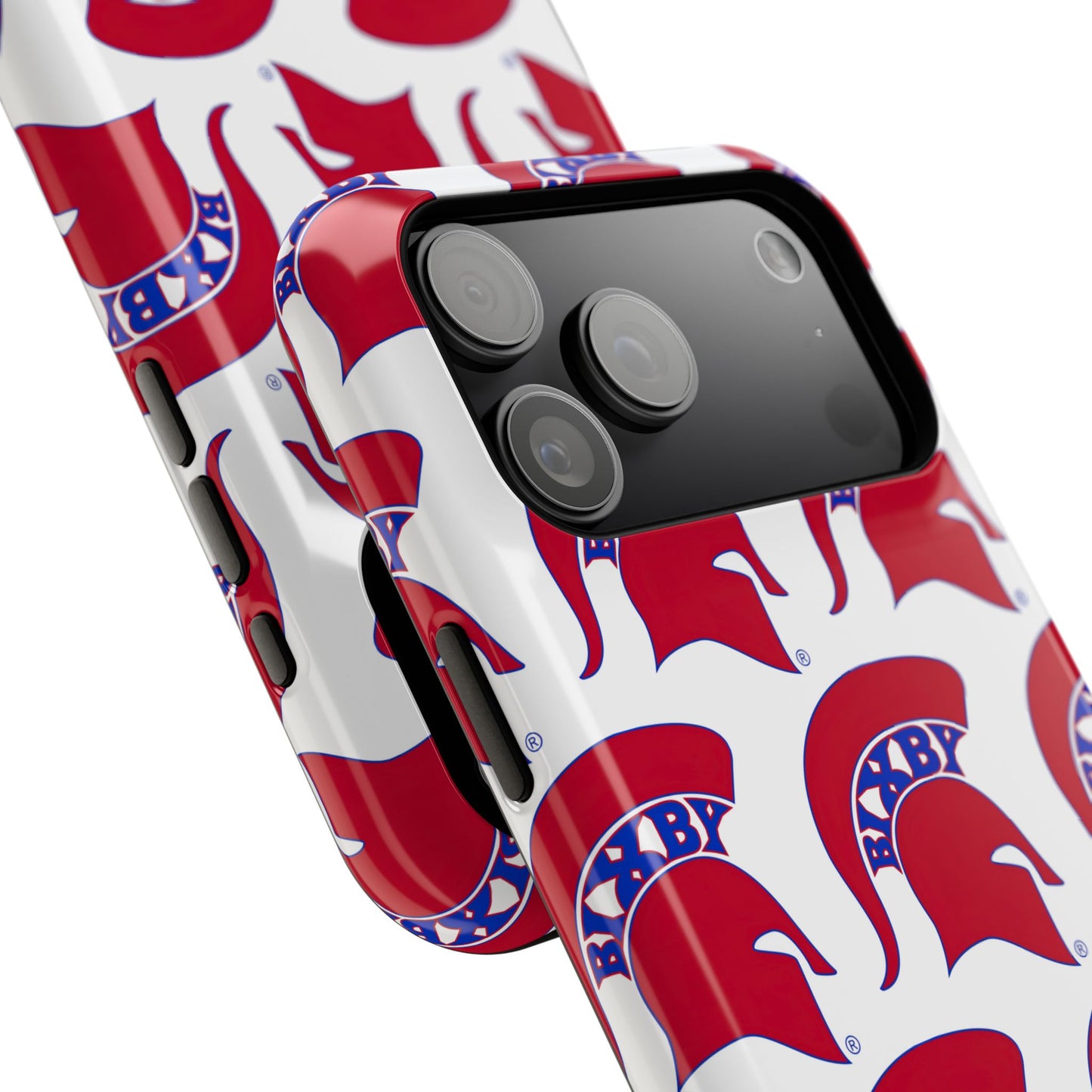 Bixby Spartan Red Logo Impact Resistant iPhone Case