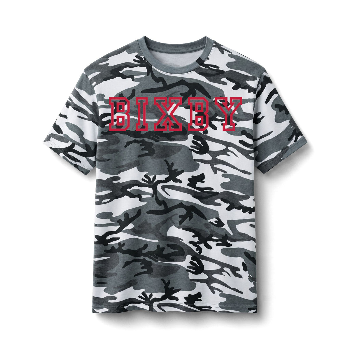 Bixby Spartans Camo With Pink Bow Graphic Tee