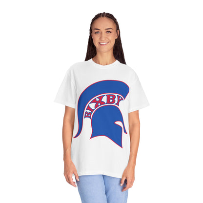 Bixby Spartan Blue Logo Comfort Colors Tee