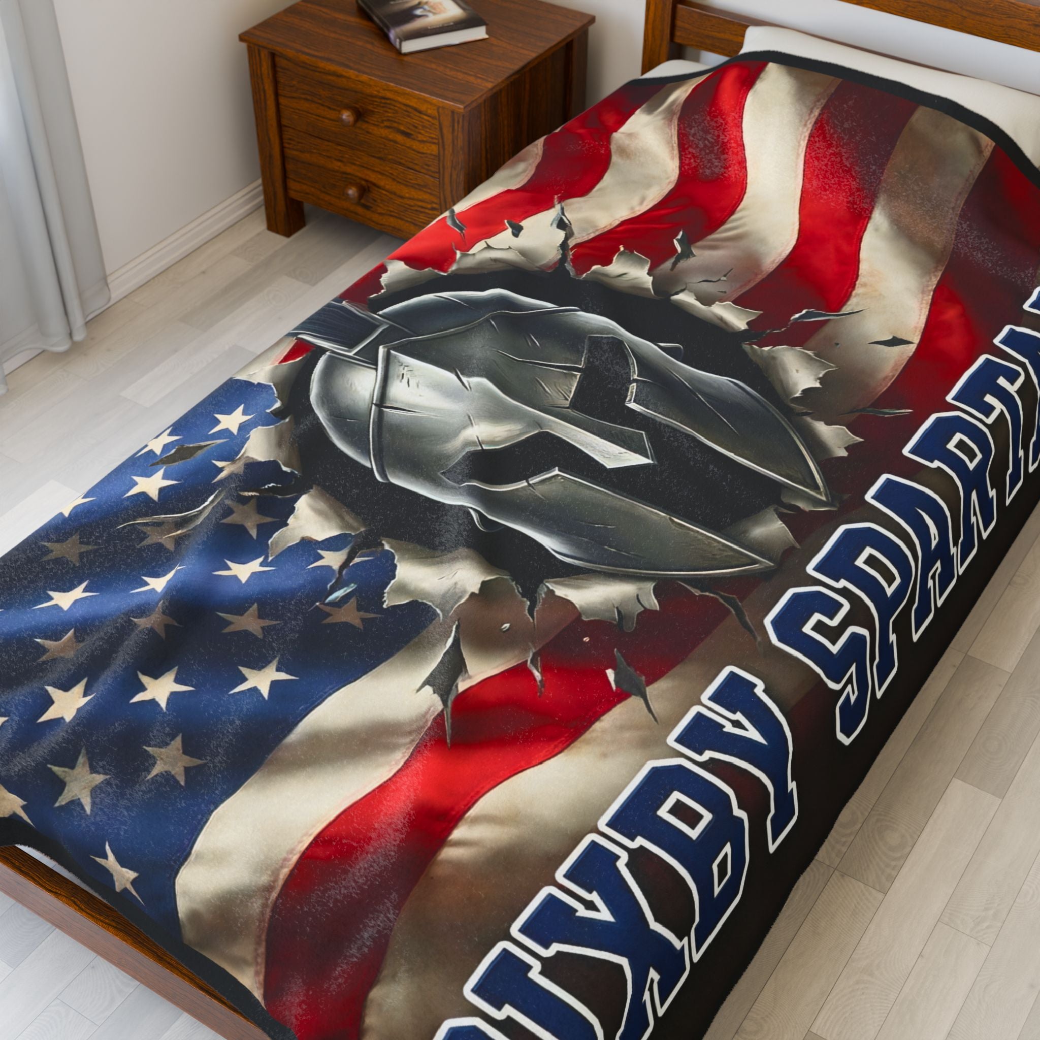 Bixby Spartans Velveteen Plush Blanket — Valor • Pride • Community
