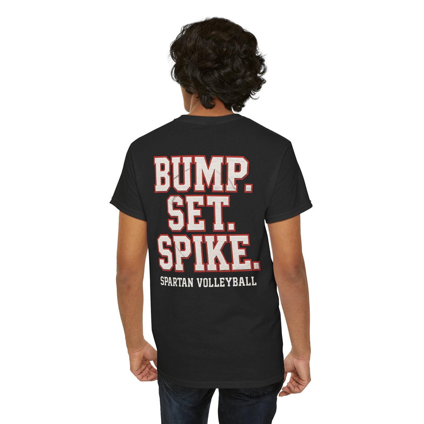 Bump. Set. Spike. Spartan Volleyball Gildan Tee