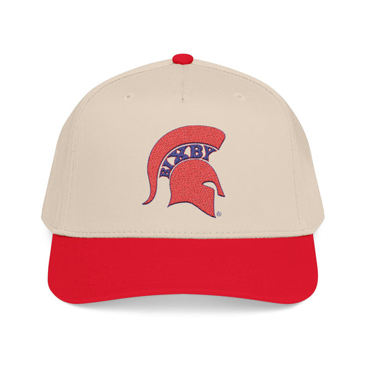 Spartan Red Logo Embroidered - Mid Profile Ballcap