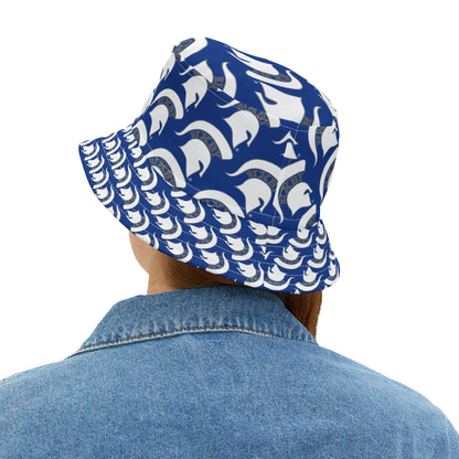 Spartan White Logo Bucket Hat