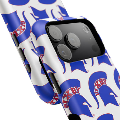 Bixby Spartan Blue Logo Impact Resistant iPhone Case
