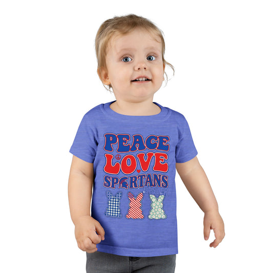 Peace Love Spartans Toddler Tee