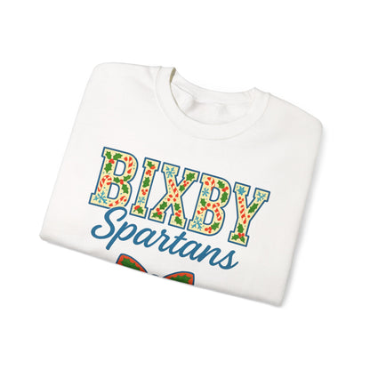 Bixby Spartans Christmas Vibes Gildan Sweatshirt