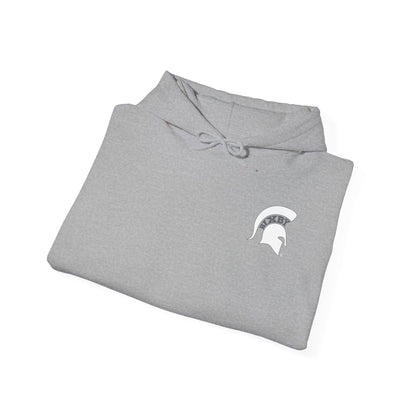 Kick. Pass. Score. Spartan Soccer Gildan Hoodie