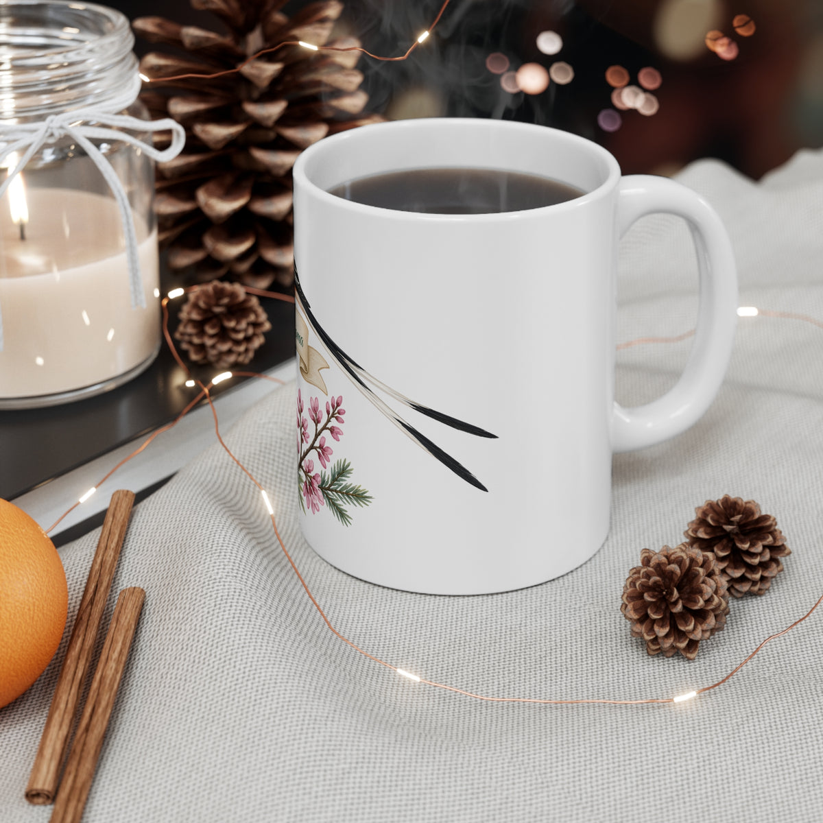 Bixby Oklahoma Coffee Mug | Scissortail Garden Script Diner Mug