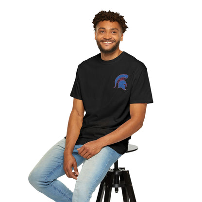 Bixby Spartan Red Embroidered Logo Comfort Colors Tee