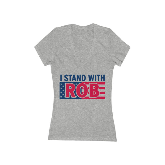 Patriotic Flag - I Stand With Rob Women's V-Neck