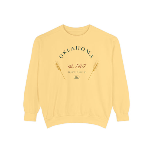 Oklahoma Est. 1907 Crewneck Sweatshirt | Comfort Colors