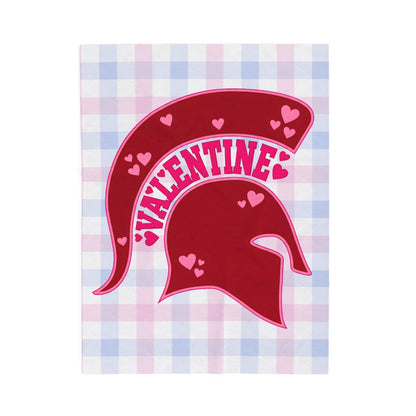Bixby Spartan Valentine Velveteen Plush Blanket
