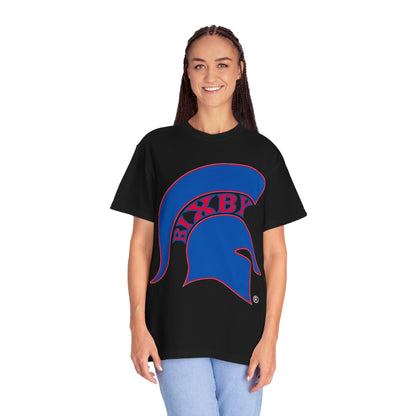 Bixby Spartan Blue Logo Comfort Colors Tee