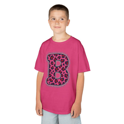 Leopard Print Letter B Gildan Shirt