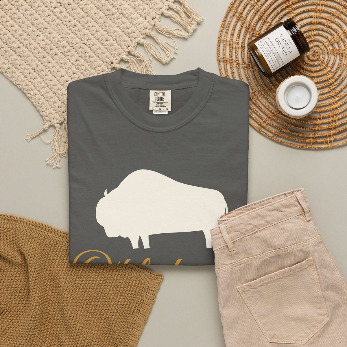 Oklahoma Bison Tee | Comfort Colors