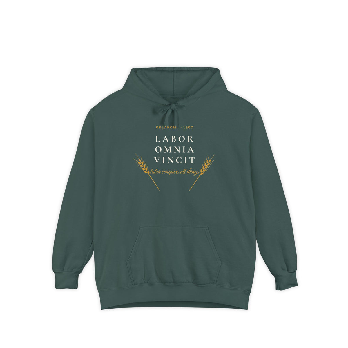 Labor Omnia Vincit Oklahoma Hoodie | Comfort Colors