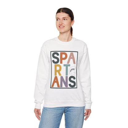 Spartans Block Text Gildan Sweatshirt