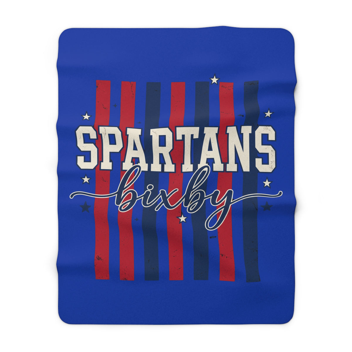 Spartans Bixby Sherpa Fleece Blanket - Cozy School Spirit Throw
