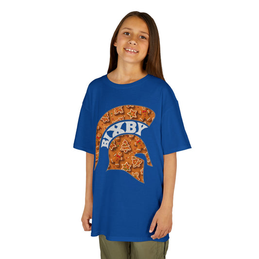 Bixby Spartan Gingerbread Helmet Youth Gildan Tee