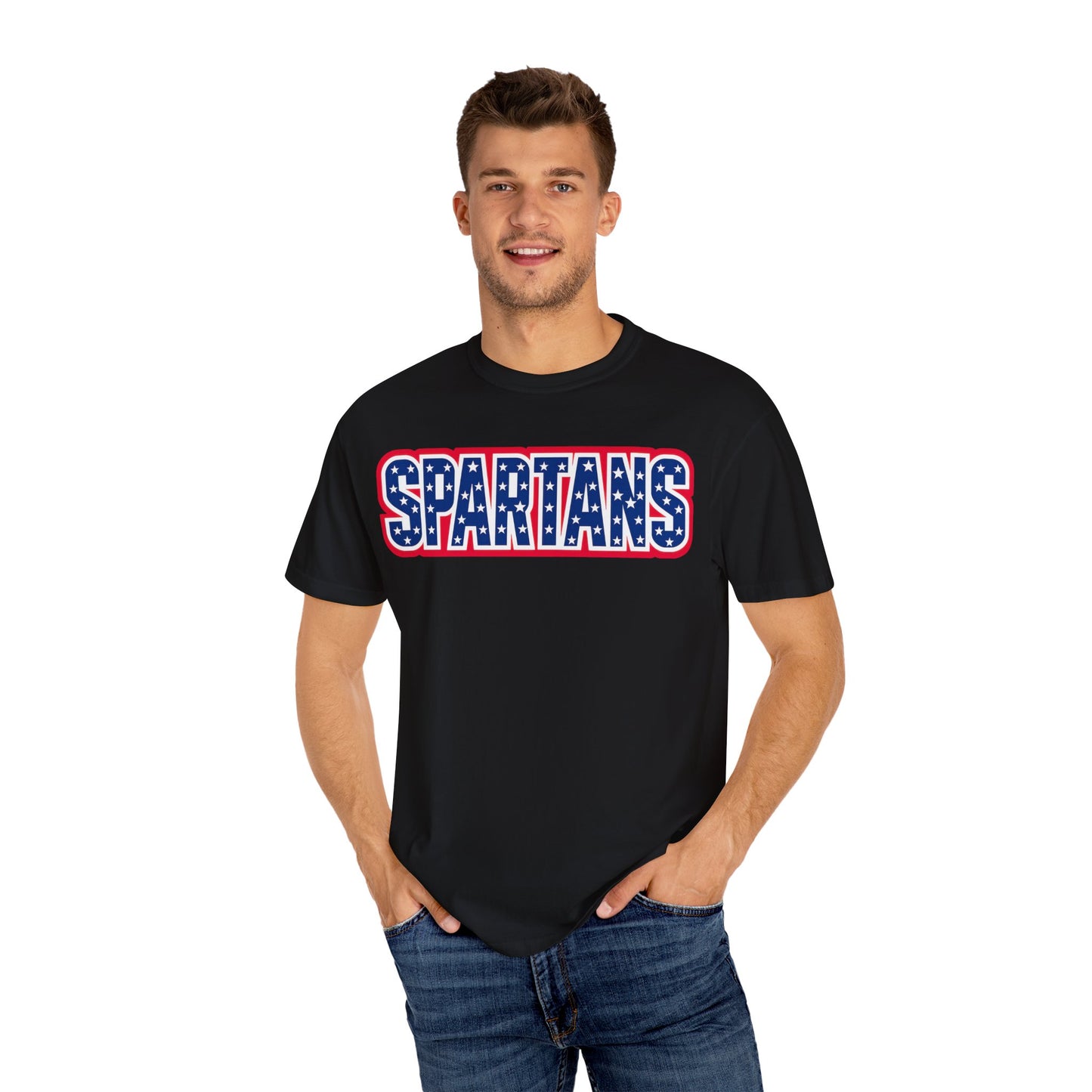 Spartans Patriotic Comfort Colors Tee