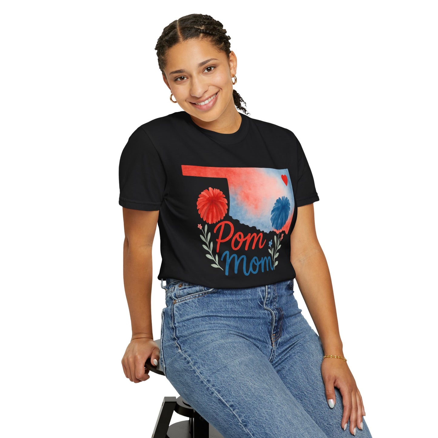 Pom Mom Bixby OK Watercolor Comfort Colors Tee