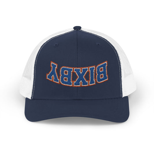 Upside-Down Embroidered Bixby Trucker Snapback