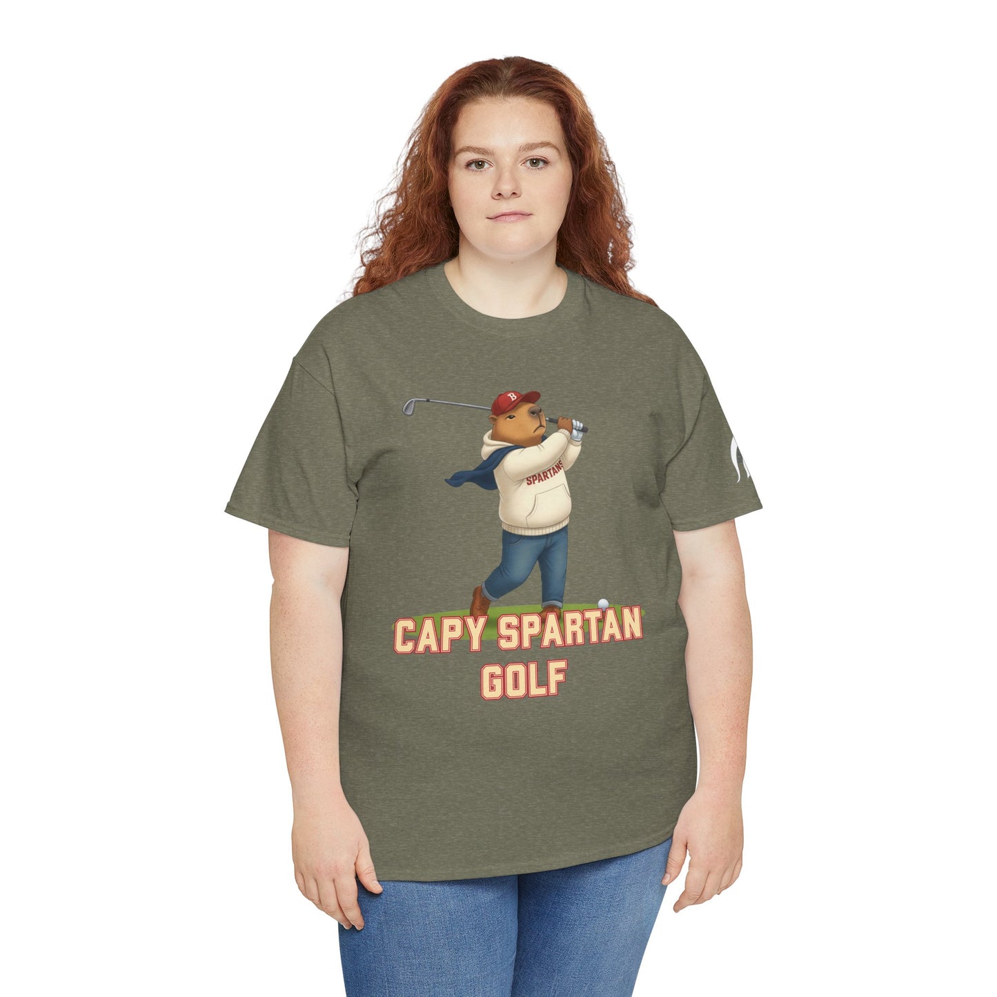 Capy Spartan Golf Gildan Tee