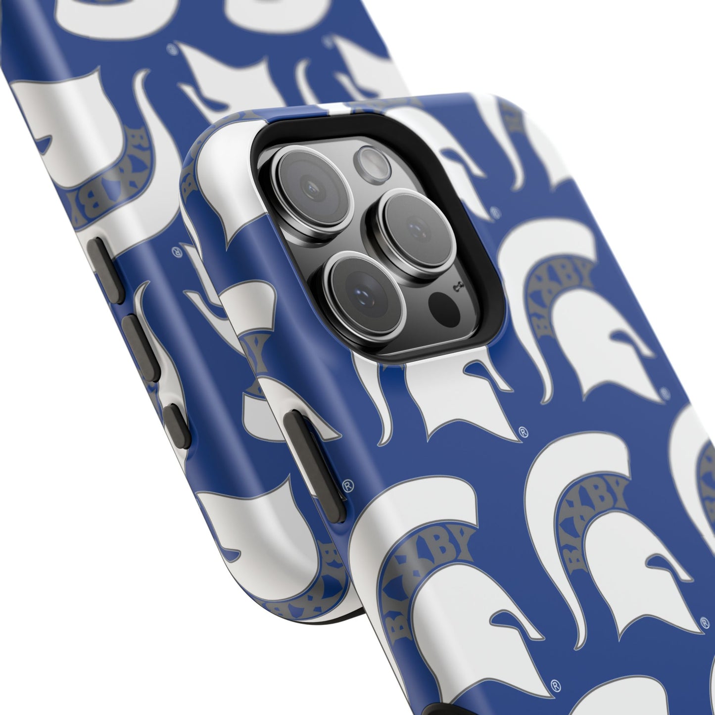 Bixby Spartan White Logo Impact Resistant iPhone Case