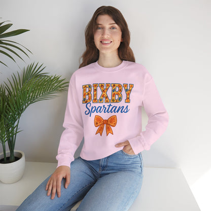 Bixby Spartans Fall Vibes Gildan Sweatshirt