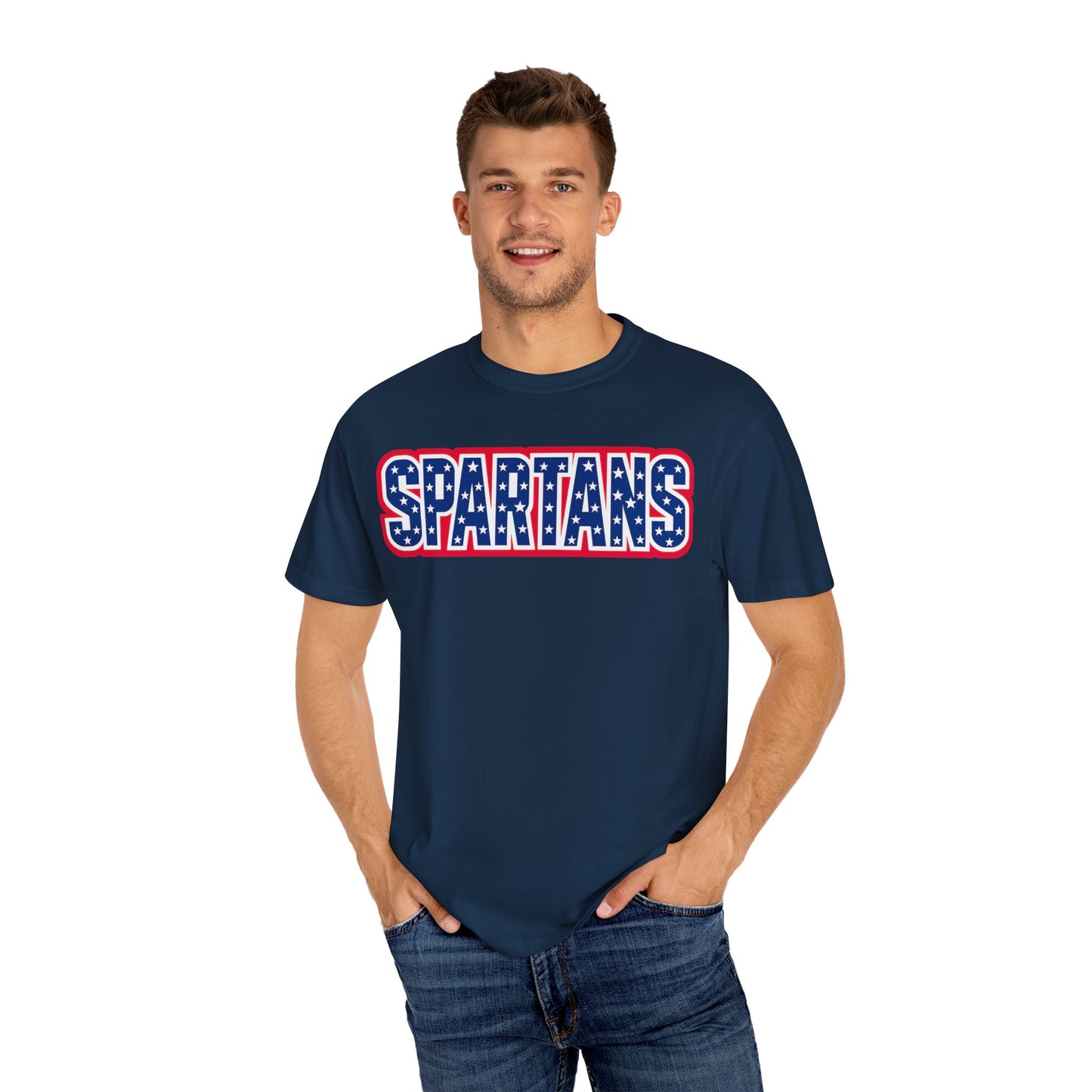 Spartans Patriotic Comfort Colors Tee