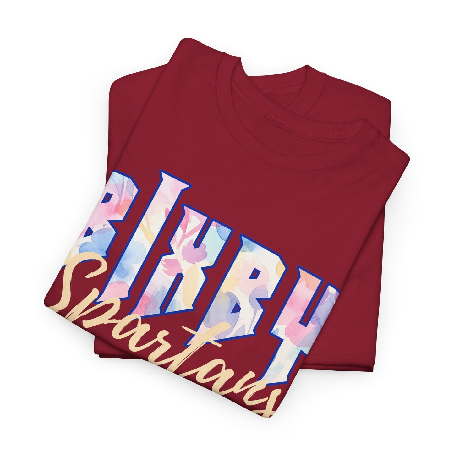 Bixby Spartans Retro Pastel Floral Print School Spirit