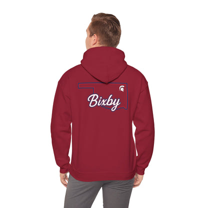 Bixby Spartans OK White Spartan Logo Hoodie