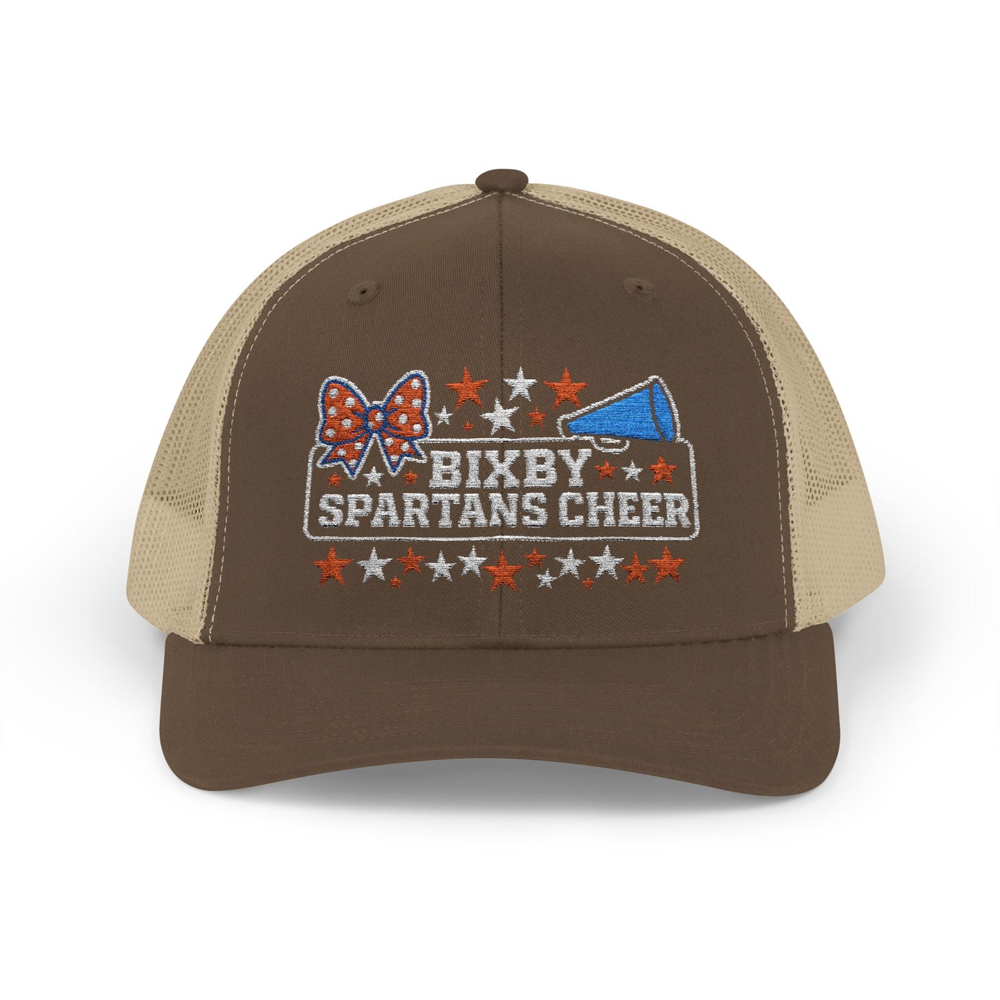 Bixby Spartans Cheer Embroidered Trucker Snapback