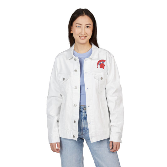 Spartan Red Logo Premium Class Denim Jacket