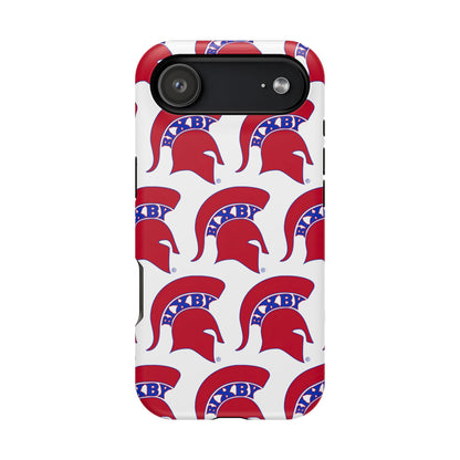 Bixby Spartan Red Logo Impact Resistant iPhone Case