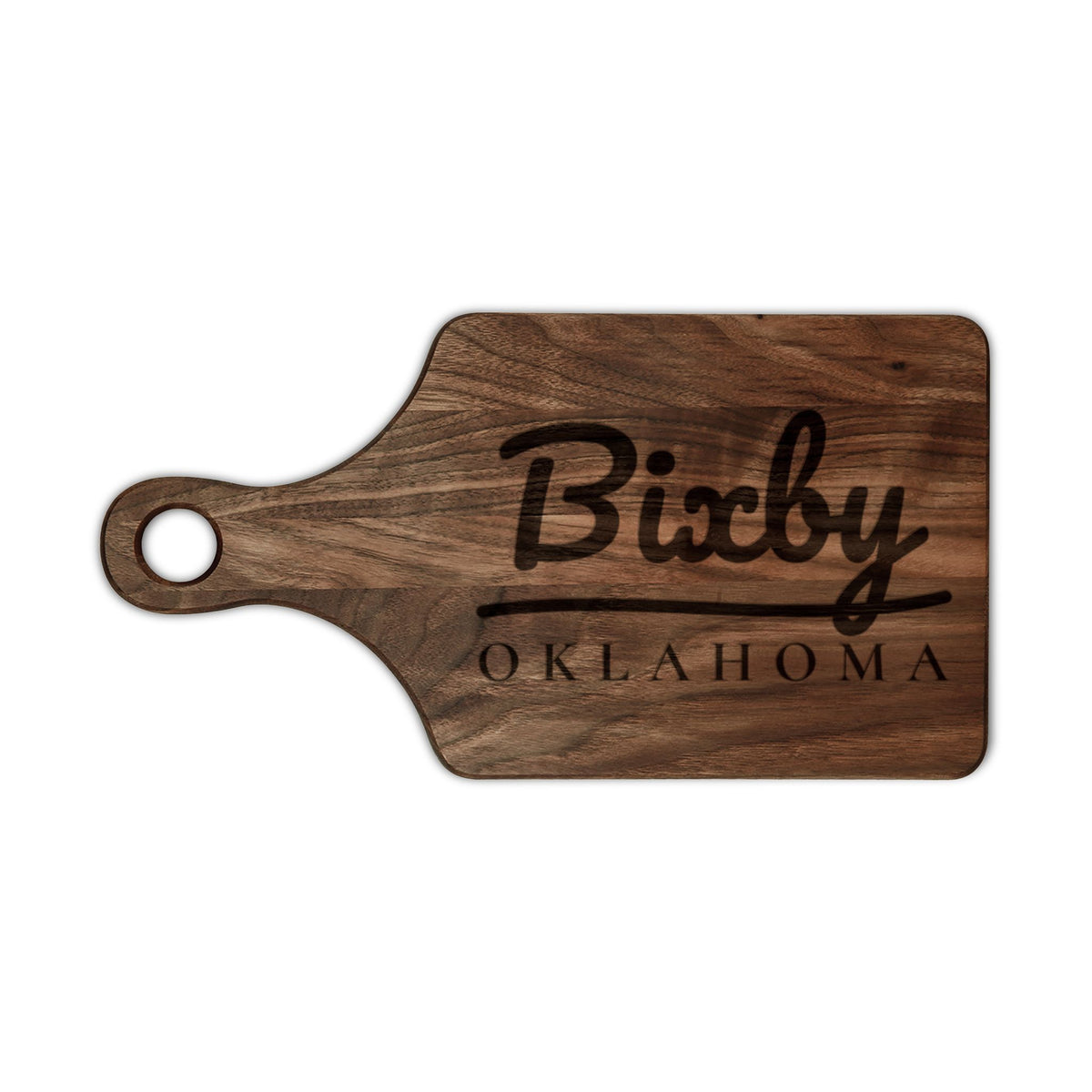 Bixby Garden Script Engraved Cutting Board