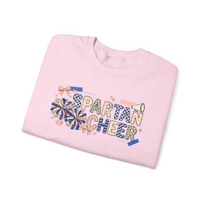 Spartan Cheer Scrapbook Collage Crewneck Sweatshirt