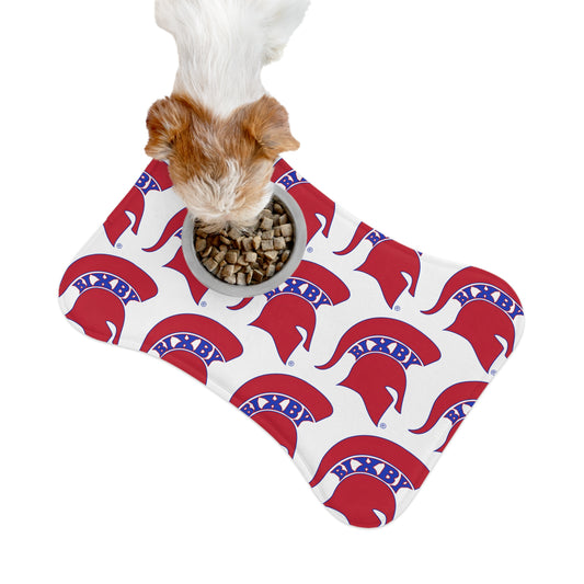 Spartan Red Logo Pet Feeding Mat
