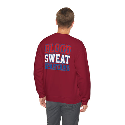 Blood Sweat Spartan Wrestling Gildan Sweatshirt