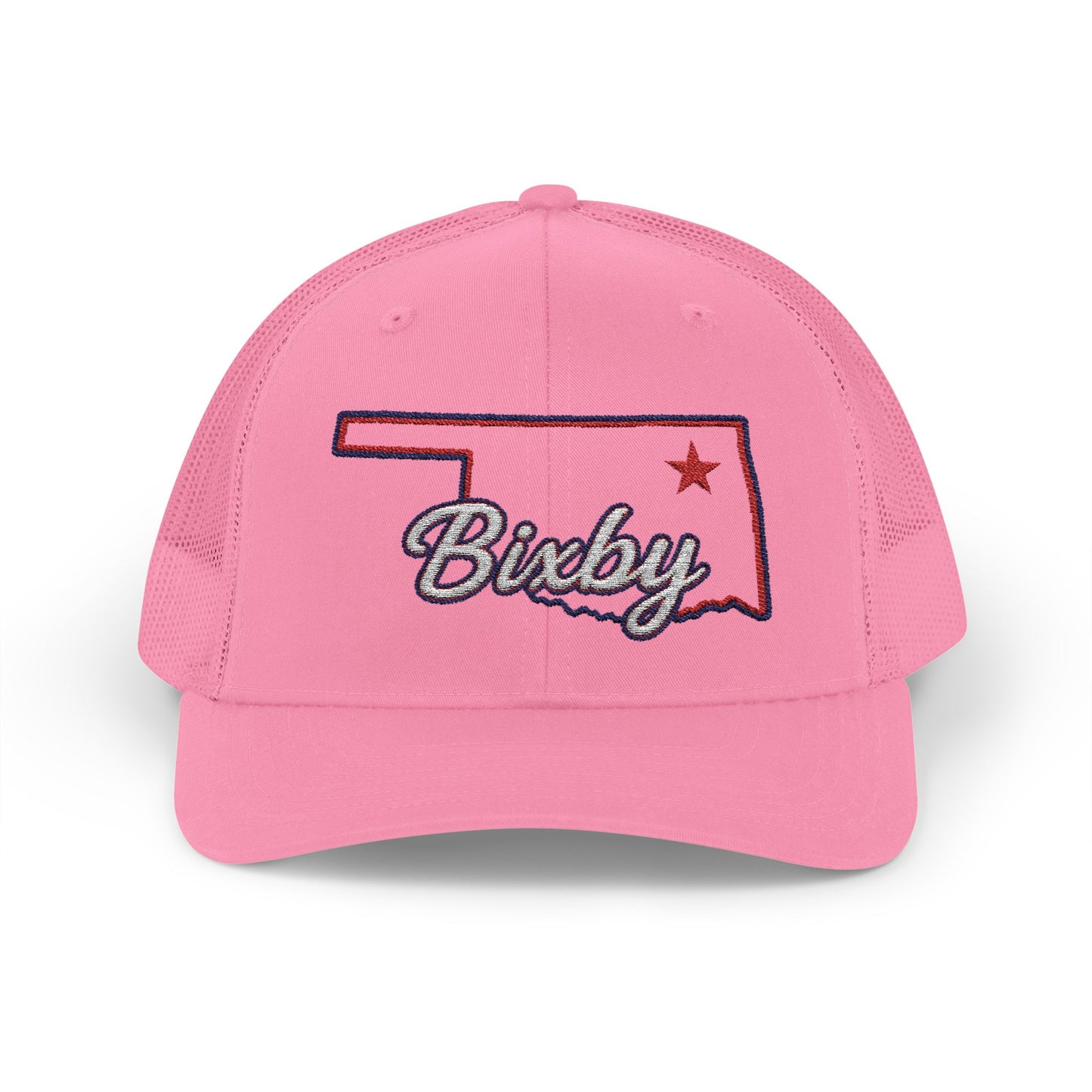 Bixby OK Embroidered Trucker Snapback Hat