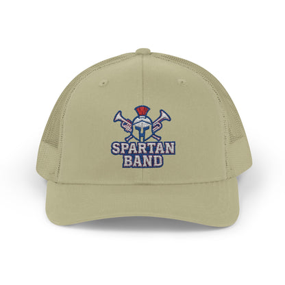Spartan Band Embroidered Trucker Snapback