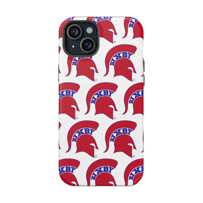 Bixby Spartan Red Logo Impact Resistant iPhone Case