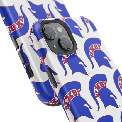 Bixby Spartan Blue Logo Impact Resistant iPhone Case