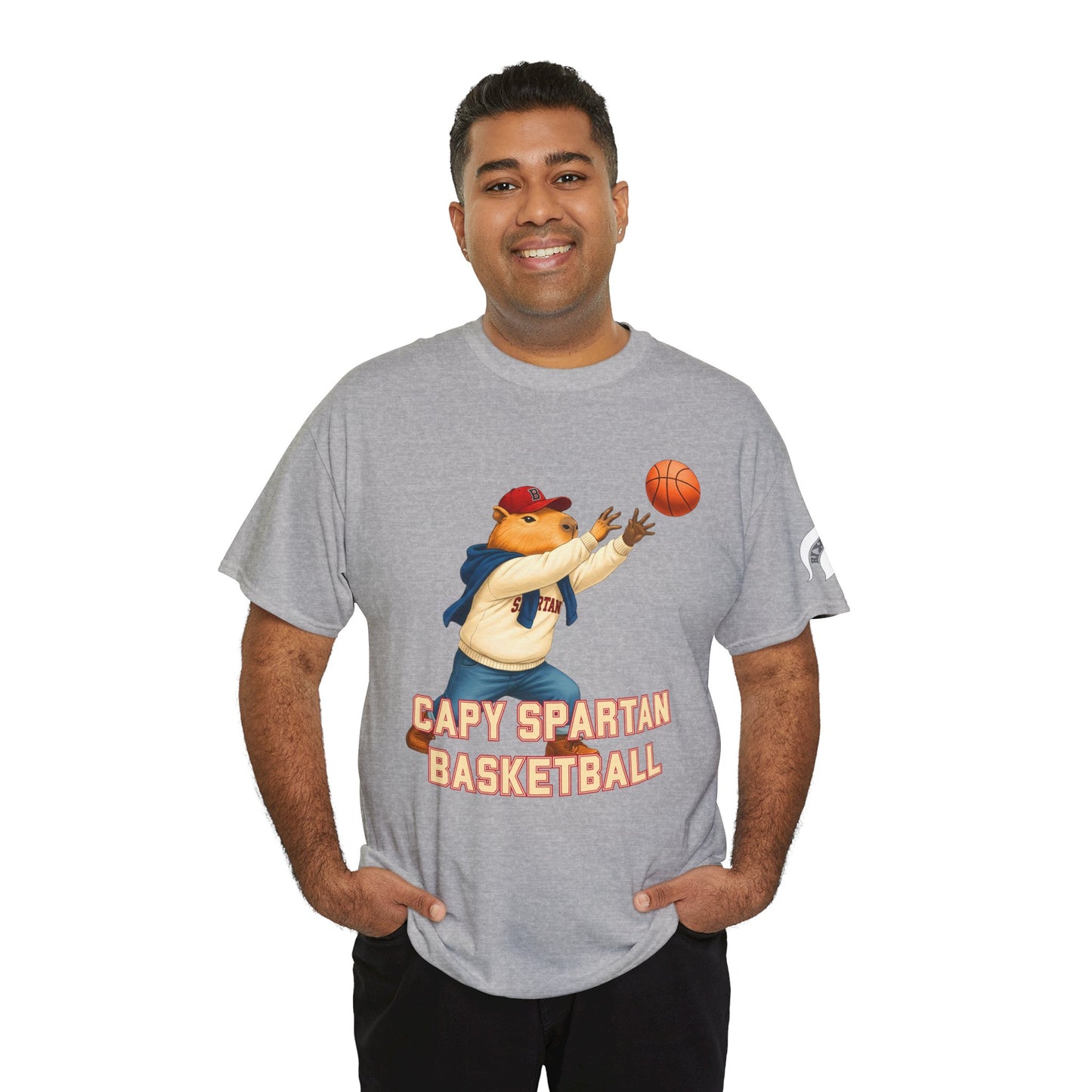 Capy Spartan Basketball Gildan Tee