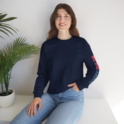Spartan Athletic Letter Gildan Sleeved Sweatshirt