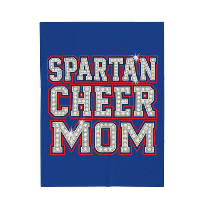 Spartan Cheer Mom Velveteen Plush Blanket