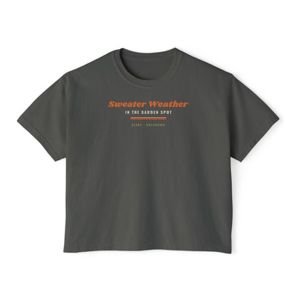 Sweater Weather in the Garden Spot Boxy Comfort Colors Tee