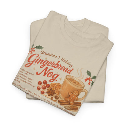 Gingerbread Nog Recipe Tee Holiday Cookie Mug Graphic