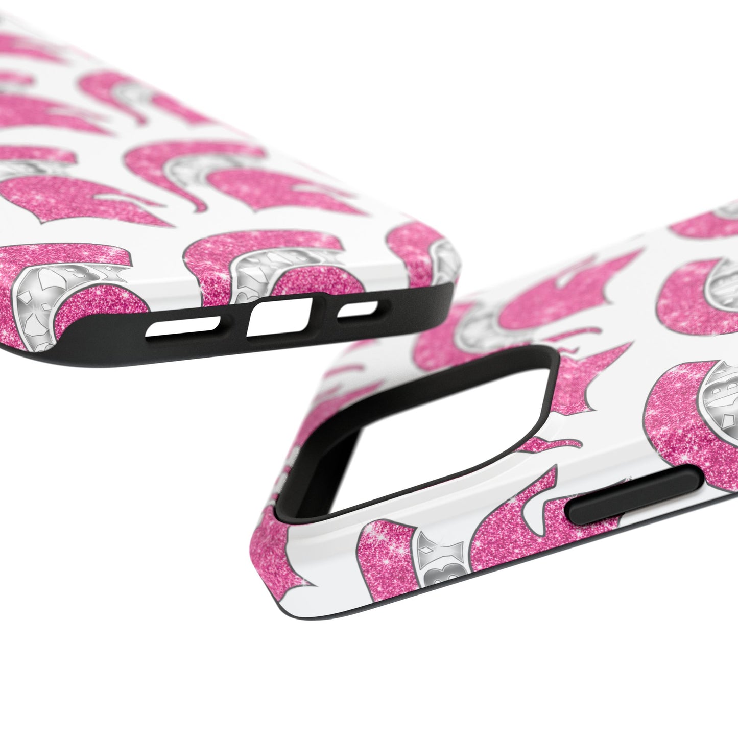 Bixby Spartan Pink Bling Logo Impact Resistant iPhone Case