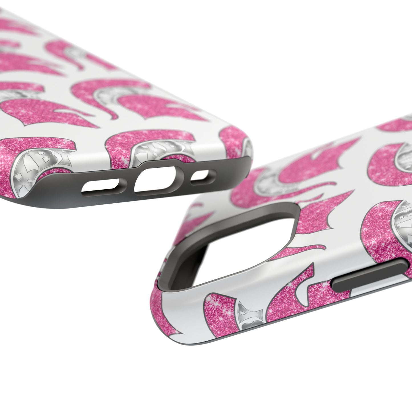 Bixby Spartan Pink Bling Logo Impact Resistant iPhone Case